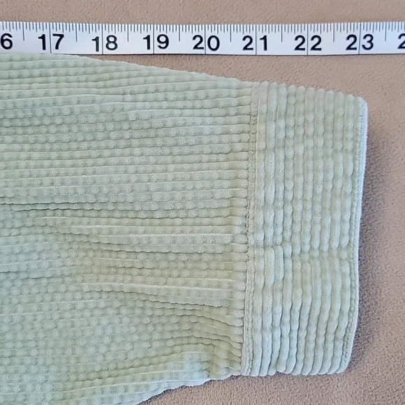 Vintage Cambridge Country Womens Corduroy Button Up Light Green Top Size 3XL EUC - Picture 8 of 12